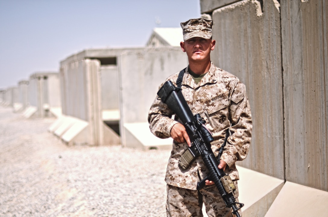 Lance Cpl. Behzad Razzada, Embedded Partnering Team, Combat Logistics Battalion 4, 1st Marine Logistics Group (Forward), returned to Afghanistan as a Marine 14 years after leaving the country following the Taliban’s rise to power. Razzada used his background and knowledge of local customs and languages to help build a better future for the country.