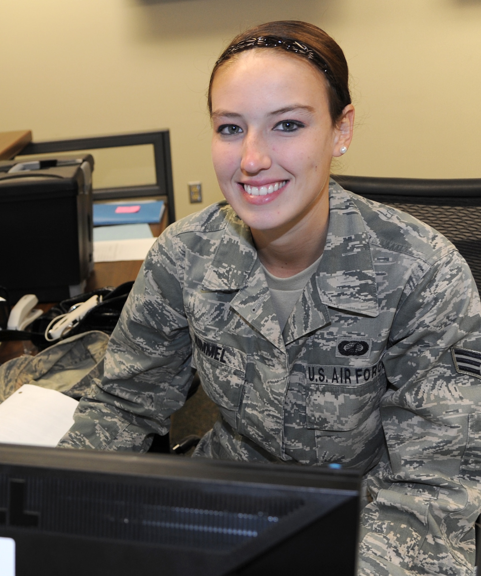 Senior Airman Shelby Kimmel earned the John L. Levitow award while attending Airman Leadership School at Altus Air Force Base, Okla. (U.S. Air Force photo/ Senior Airman Frank Casciotta)