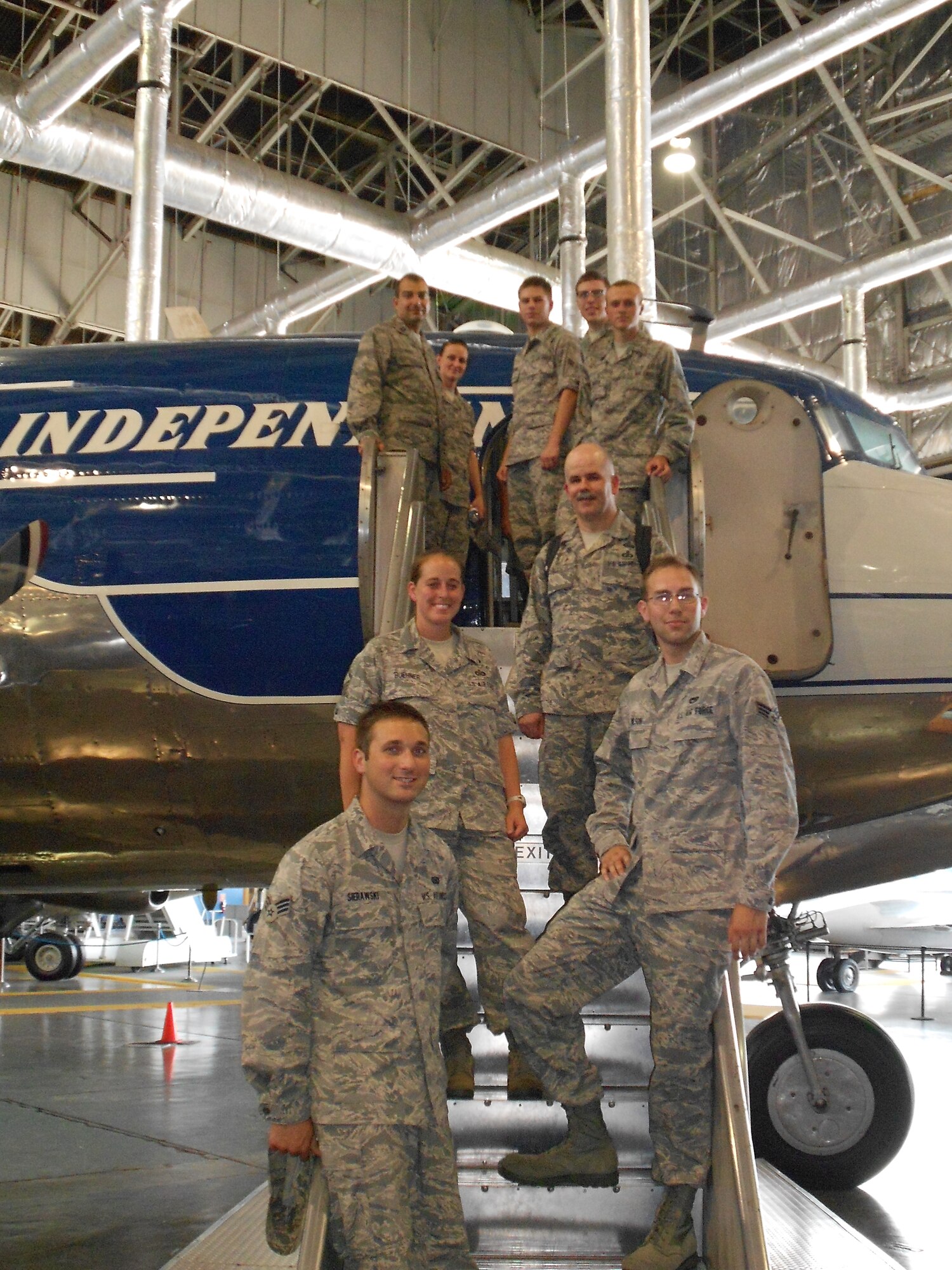 The 110th Airlift Wings Professional Development Council took a group of Airmen demonstrating leadership potential from the 110th Airlift Wing, Battle Creek Air National Guard Base, Mich., to the National Museum of the United States Air Force, Wright Patterson Air Force Base, OH. on Saturday/Sunday June 30-July 1, 2012. (U.S. Air National Guard Photos by Master Sgt. Robert Parks/Released)