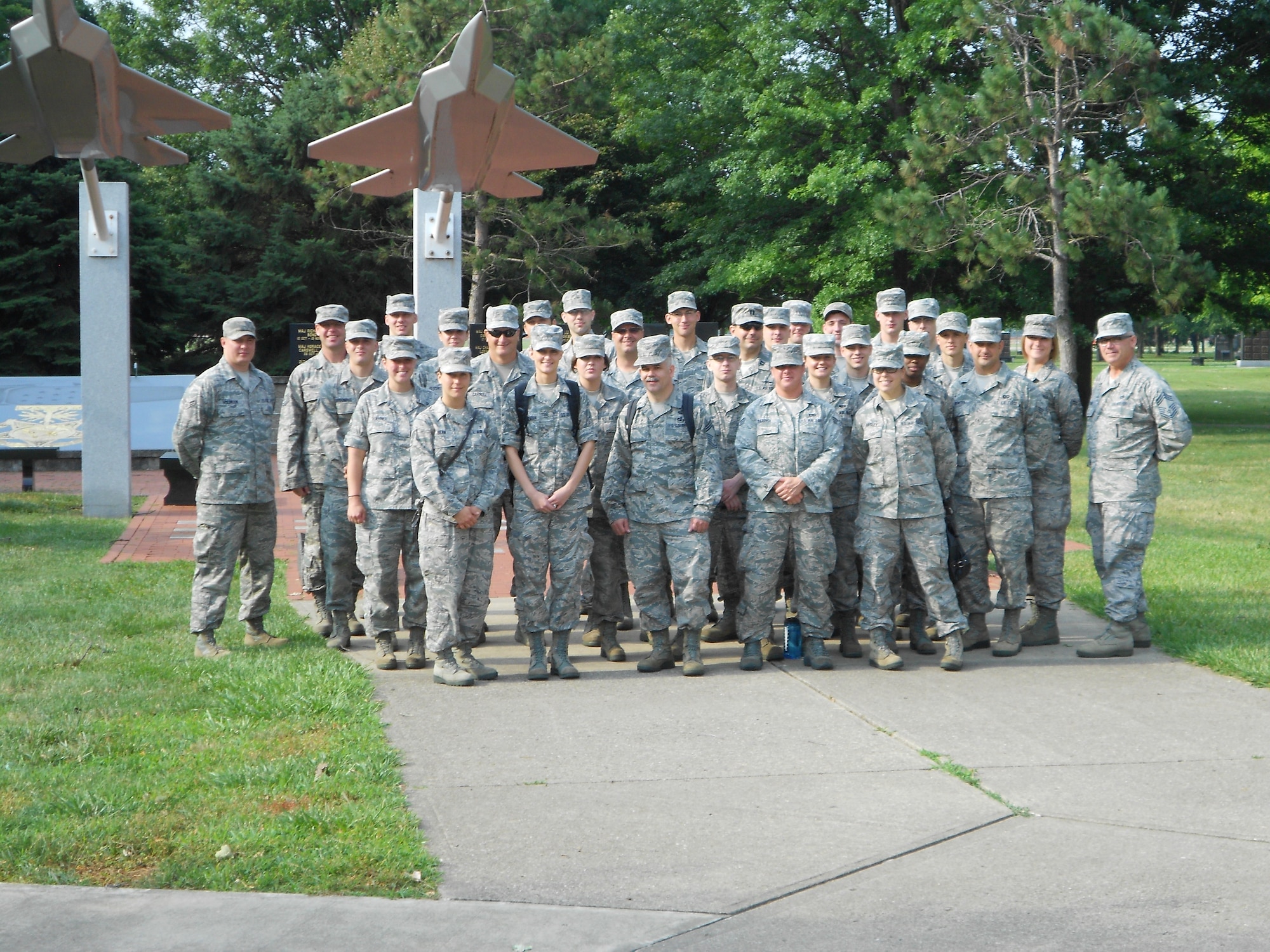 The 110th Airlift Wings Professional Development Council took a group of Airmen demonstrating leadership potential from the 110th Airlift Wing, Battle Creek Air National Guard Base, Mich., to the National Museum of the United States Air Force, Wright Patterson Air Force Base, OH. on Saturday/Sunday June 30-July 1, 2012. (U.S. Air National Guard Photos by Master Sgt. Robert Parks/Released)