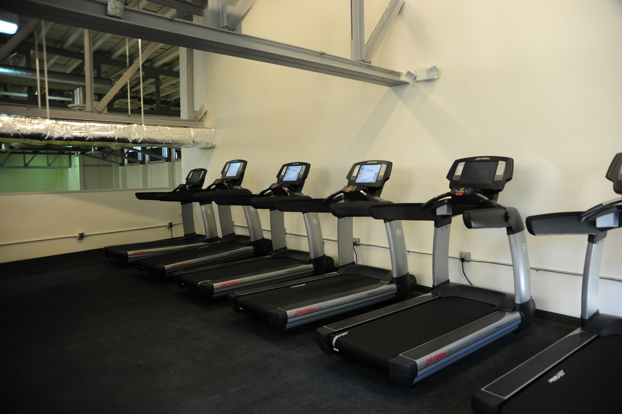 The Andrews East Fitness Center, which reopened July 23, 2012, offers a newly renovated cardio room, located on the second floor. The EFC is open Monday – Friday, from 6am to 6pm. (U.S. Air Force photo by/Senior Airman Amber Russell)
