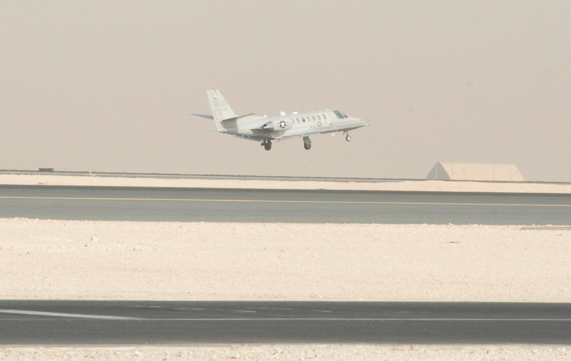 Marines from the Fixed Wing Marine Transport Squadron Detachment in Southwest Asia take off for a transport mission in Afghanistan July 26, 2012. The detachment usually flies approximately 20 days in a given month. (U.S. Air Force photo/Senior Airman Bryan Swink)