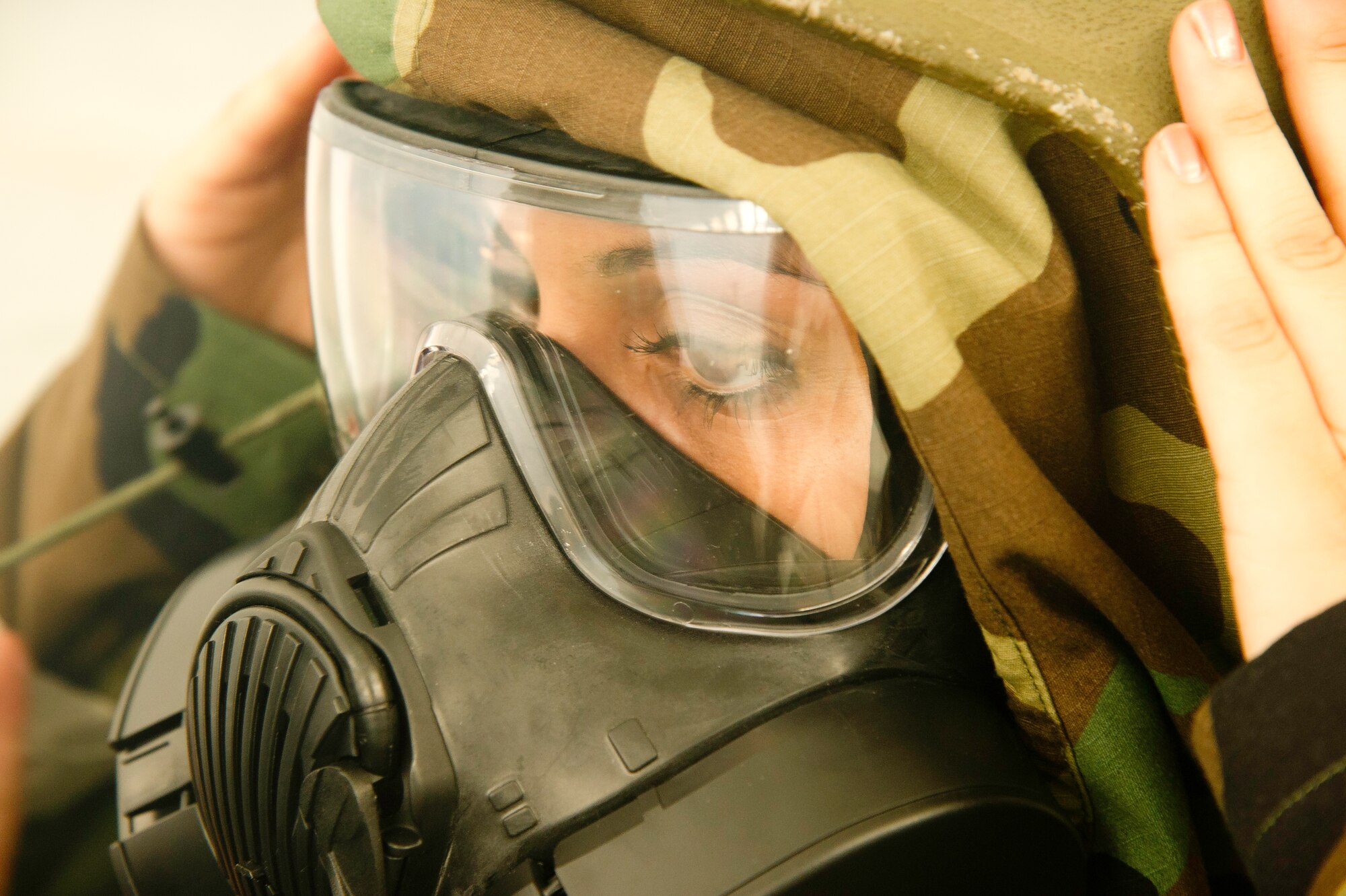 Senior Airman Jennie Estrella, 452d Aeromedical Staging Squadron, participates in an ATSO rodeo. (U.S. Air Force photo by Staff Sgt. Matthew Smith)
