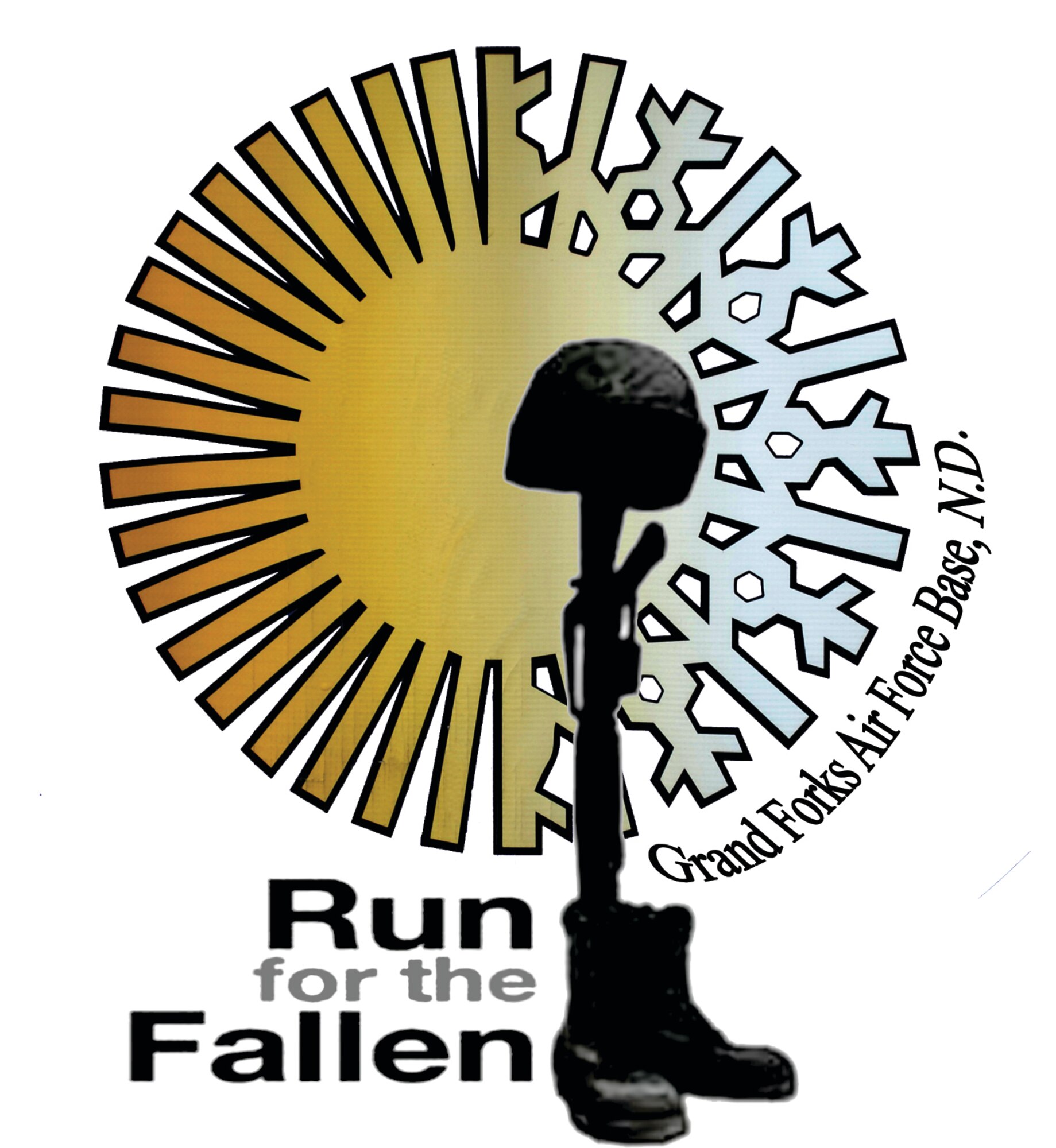 Grand Forks Air Force Base Run for the Fallen (U.S. Air Force graphic/Senior Airman Luis Loza Gutierrez)