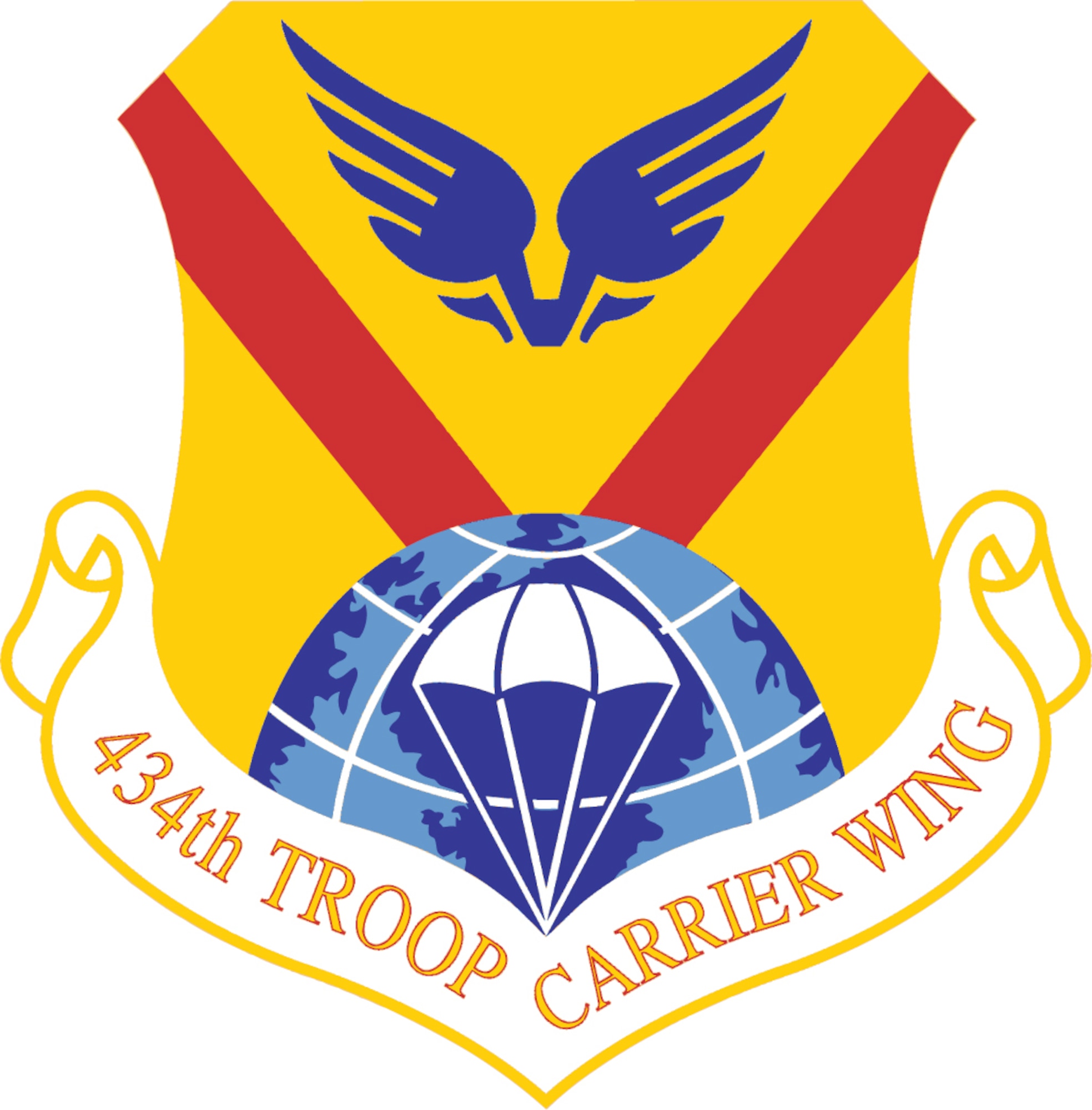 The 434th Air Refueling Wing has a 70-year history dating to World War II. The 434th was officially activated on Oct. 1, 1942 as the 434th Base Headquarters and Air Base Squadron, and later became the 434th Troop Carrier Wing in 1949. (U.S. Air Force graphic)
