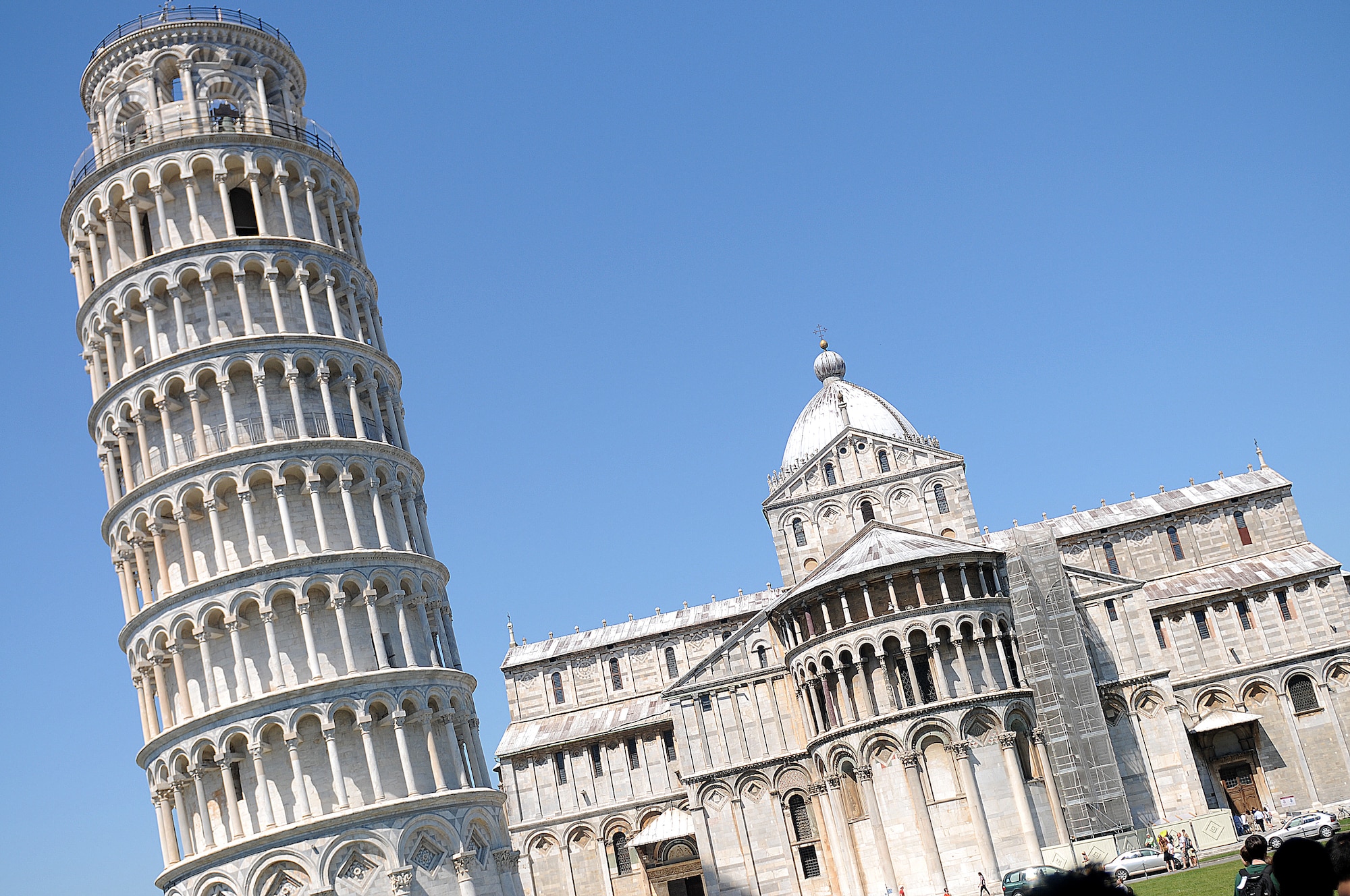 Pisa's Piazza dei Miracoli is home to the Leaning Tower, the duomo, the baptistery and the Camposanto Monumentale. (U.S. Air Force photo/Senior Airman Katherine Windish)