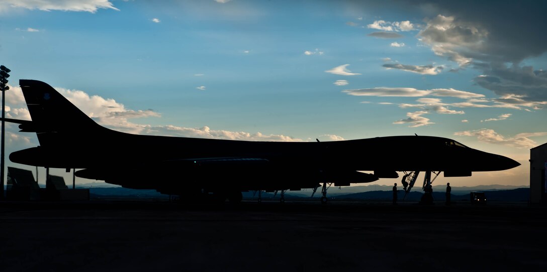 Airmen assigned to the 28th Aircraft Maintenance Squadron perform pre-flight checks on a B-1 bomber assigned to the 34th Bomb Squadron at Ellsworth Air Force Base, S.D., July 24, 2012. The 28th AMXS is the largest squadron in the 28th Bomb Wing with more than 700 Airmen, supporting 28 combat coded B-1 bombers. (U.S. Air Force photo by Airman 1st Class Zachary Hada/Released)