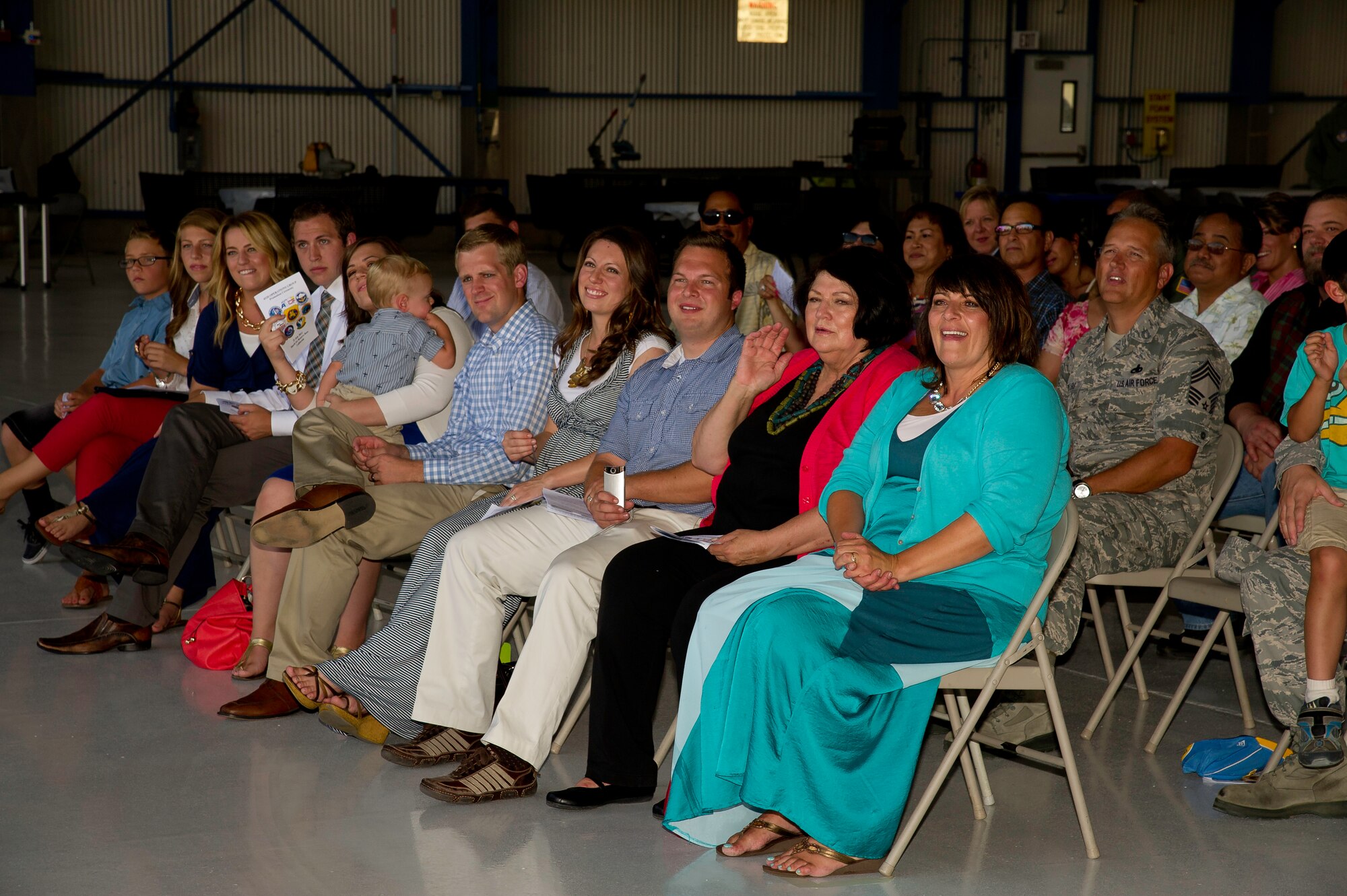 Col Mark Larson's promotion and farewell on July 21. (U.S. Air Force photo by Staff Sgt. Matthew Smith) 


