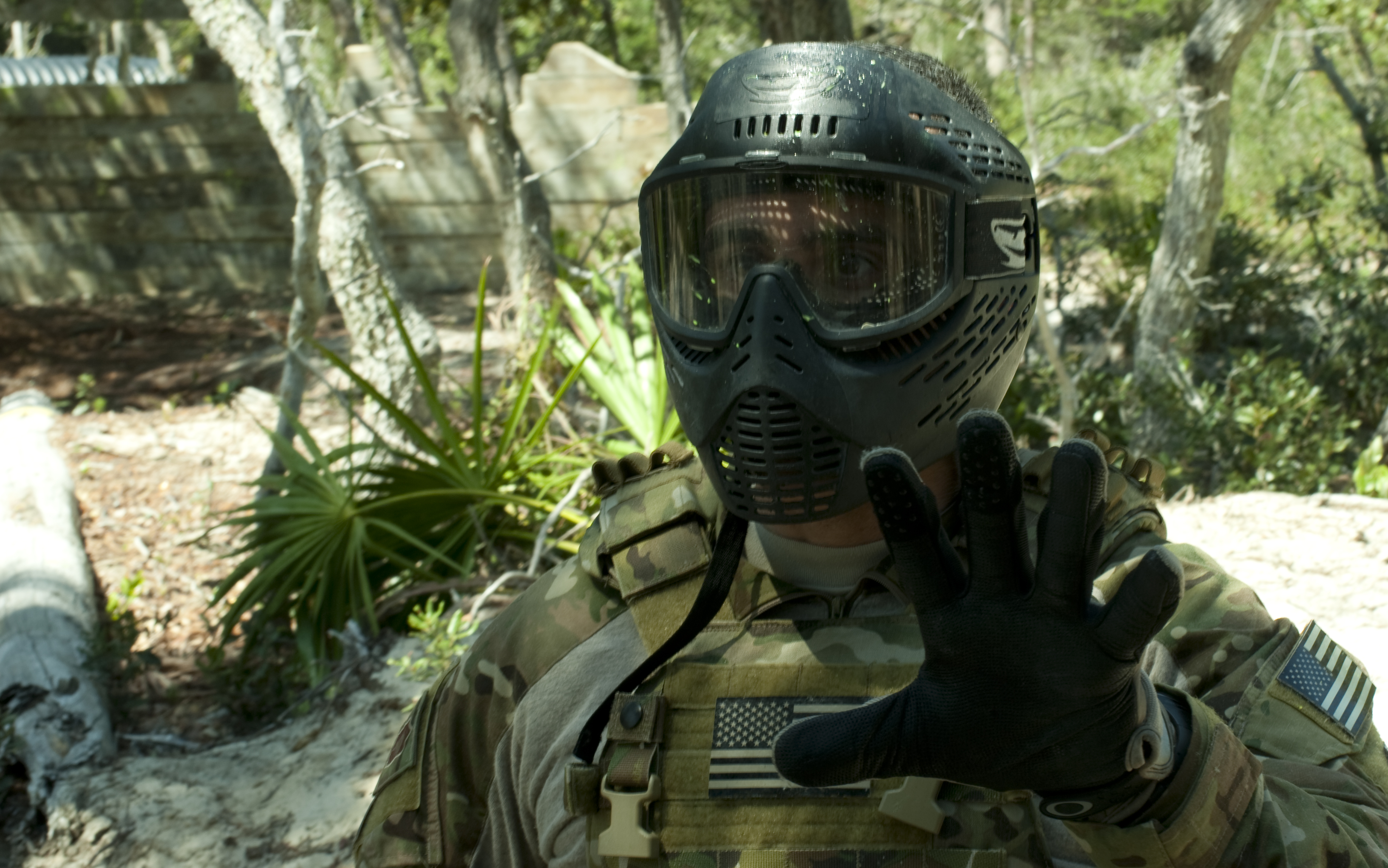 Chiefs, Airmen faceoff in paintball