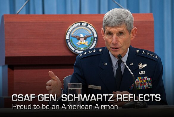 Air Force Chief of Staff Gen. Norton Schwartz responds to questions in the Pentagon on July 24, 2012, during a media availability to discuss Air Force accomplishments during his time as Chief of Staff.  (U.S. Air Force photo/James Varhegyi)
