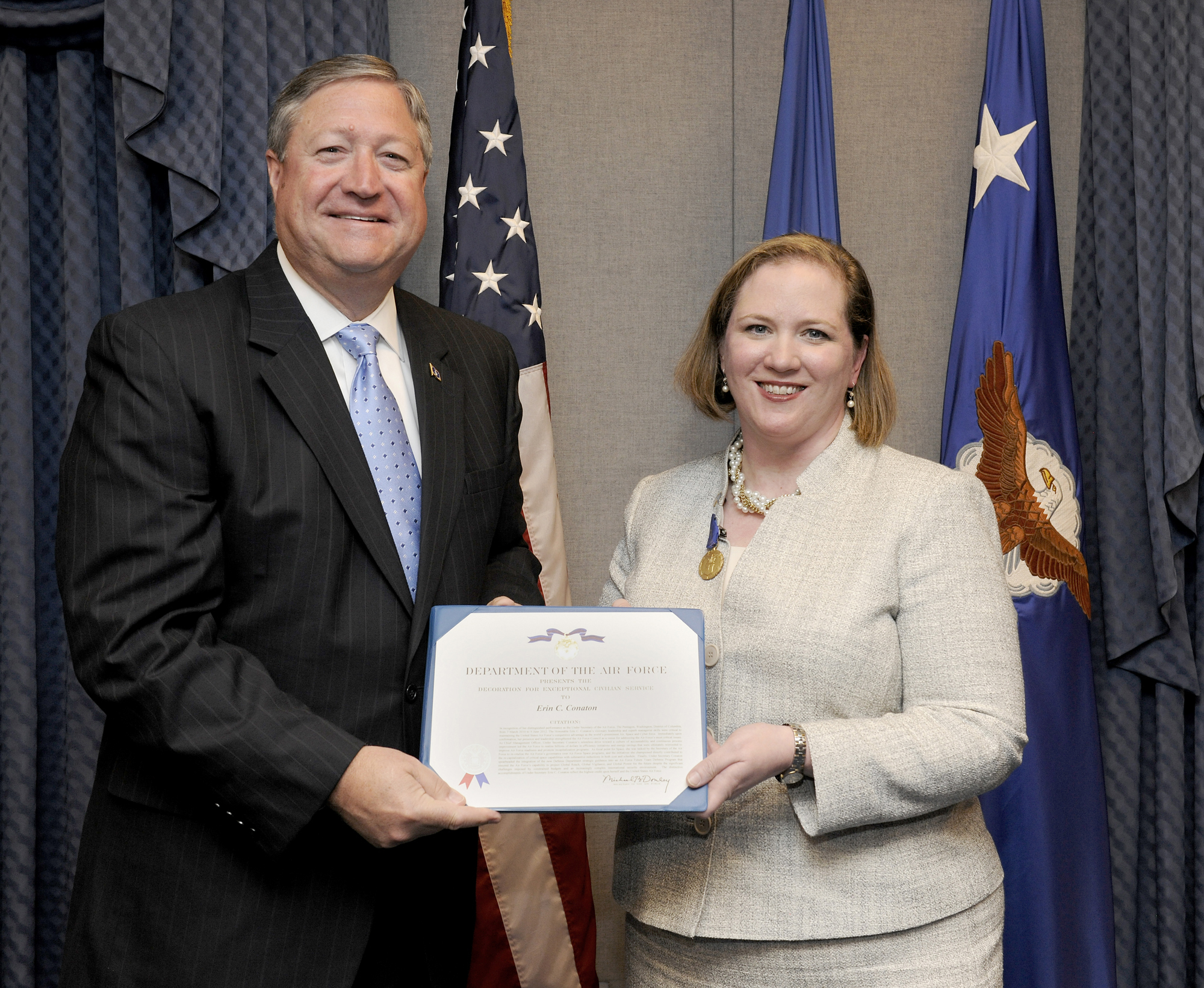 Air Force Undersecretary Honored For Exceptional Service U S