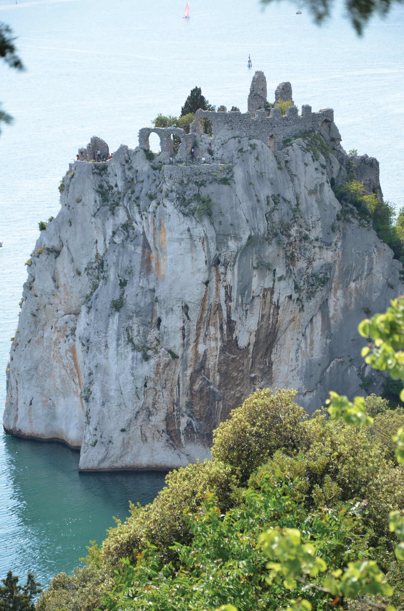 Viewed from Castello di Duino, it is easy to see why the old castle is nicknamed The Rock.  (U.S. Air Force photo/Capt. Erick Saks)