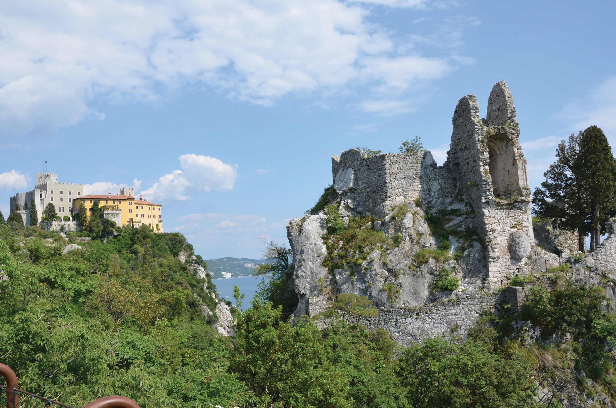 Within walking distance of each other, Castello di Duino and the old castle offer visitor the opportunity to see two castles in a one-day road trip. (U.S. Air Force photo/Capt. Erick Saks)