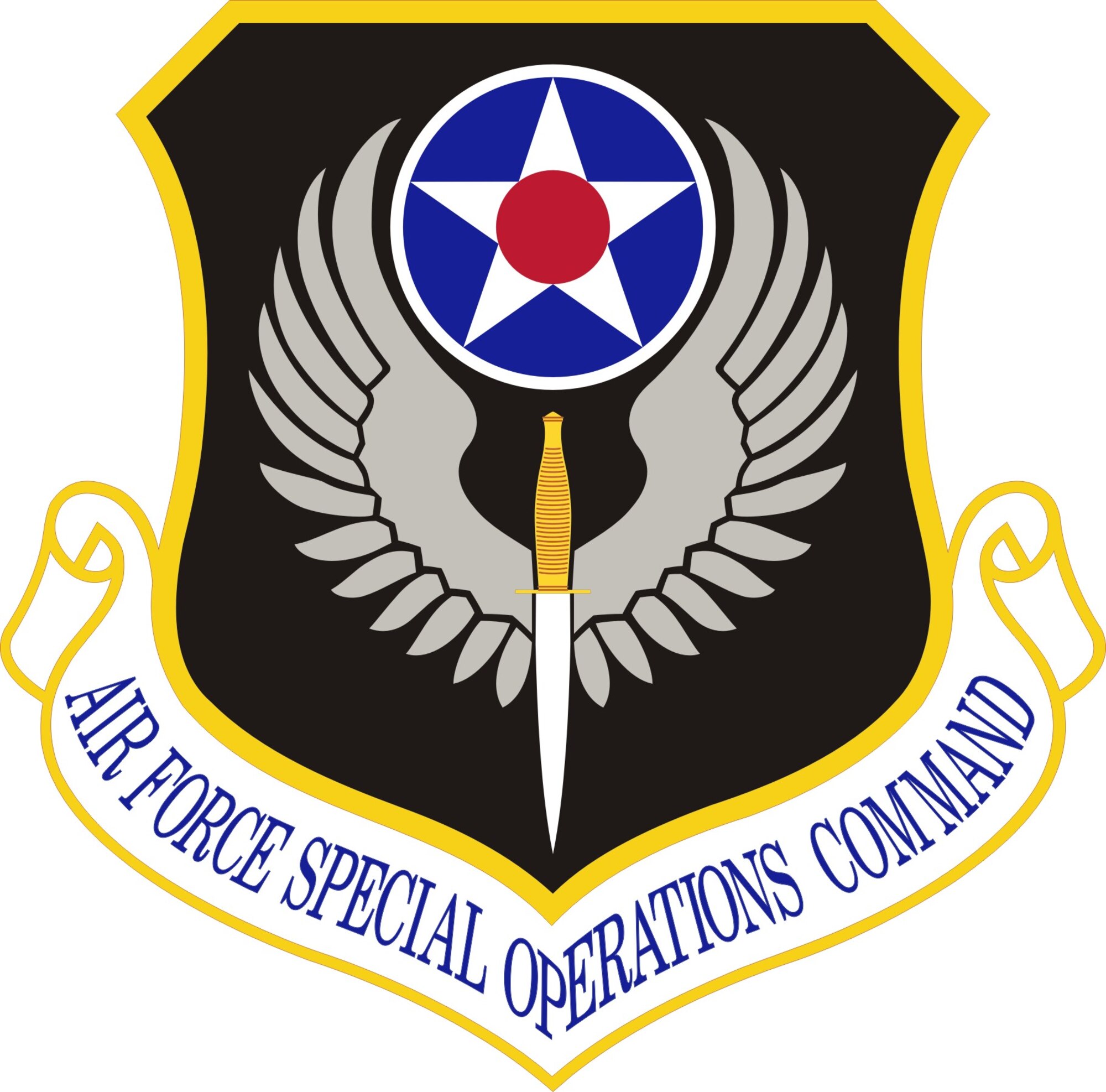 History Of AFSOC Emblem Air Force Special Operations Command Display