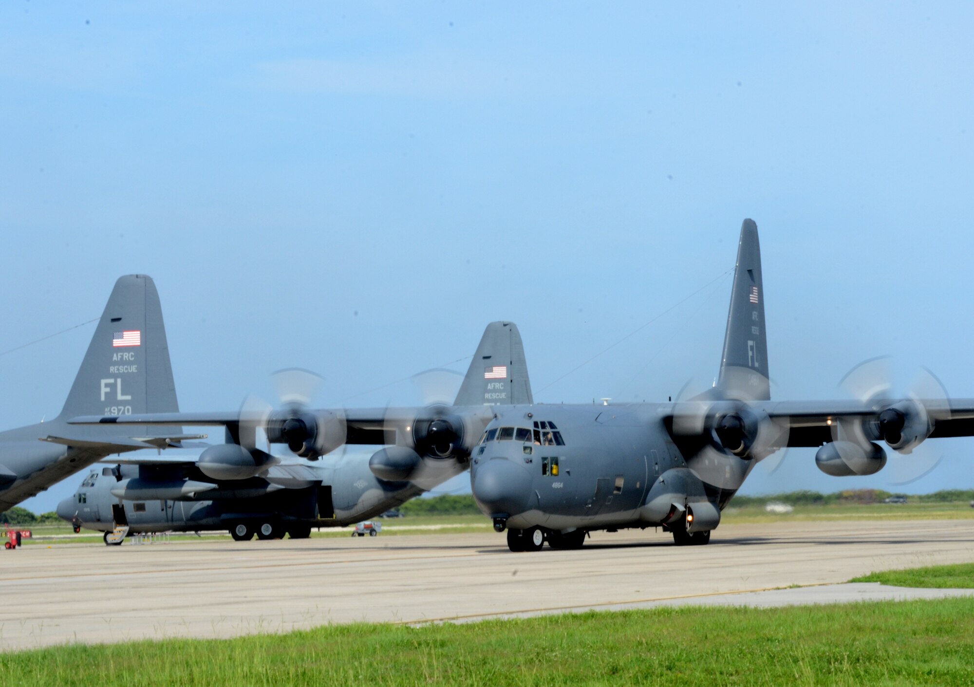 Approximately 60 Reserve Airman from the 920th Rescue Wing, Patrick Air Force Base, Fla., returned back home June 4th from a deployment that took them to the Horn of Africa in support of ongoing search-and-rescue and humanitarian relief efforts there. Airman deployed in support of the Combined-Joint-Task-Force-Horn of Africa with two of the wing?s HC-130P/N King aircraft. (U.S. Air Force photo/Capt. Cathleen Snow)
