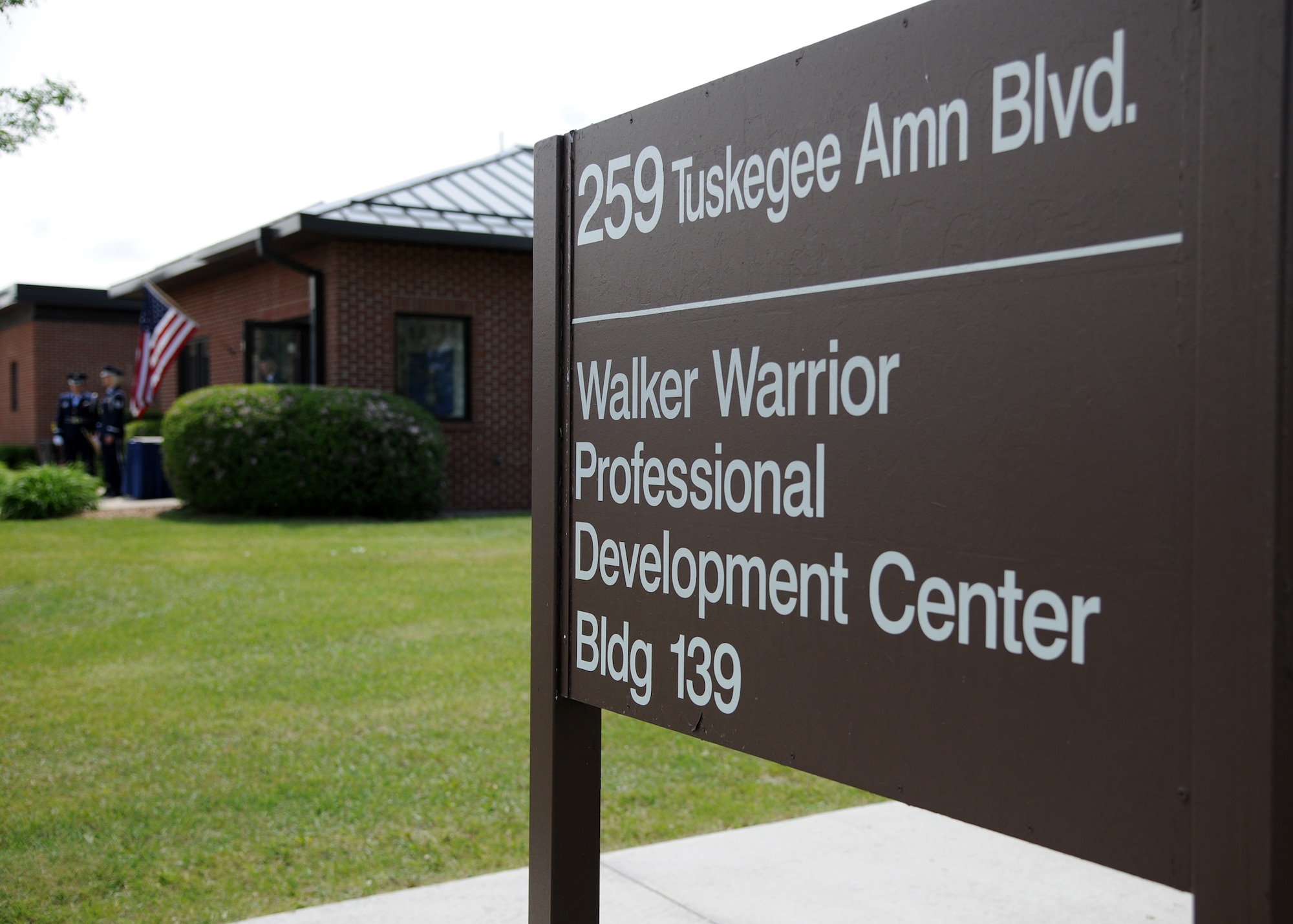 The Chief Master Sgt. Harry Walker Rededication Ceremony was held at the Walker Warrior Professional Development Center, on May 30, 2012, on Grand Forks Air Force Base, N.D. (U.S. Air Force photo/Airman 1st Class Ashley N. Taylor)