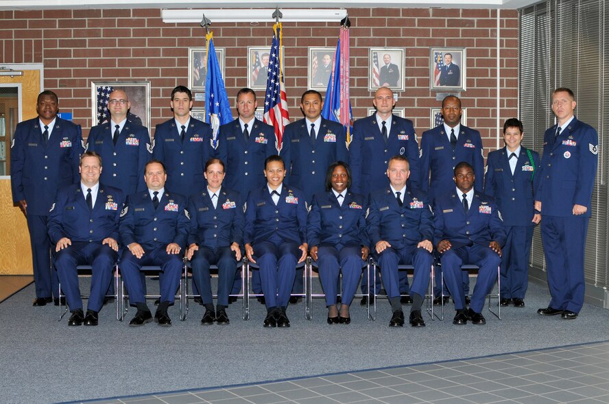 McGHEE TYSON AIR NATIONAL GUARD BASE, Tenn. - NCO Academy Class 12-5, I-Flight, gathers at the I.G. Brown Training and Education Center here, May 14, 2012.  (Air National Guard photo by Master Sgt. Kurt Skoglund/Released)