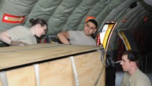 916th Aircraft Maintenance Squadron crew chiefs ensure the KC-135R Stratotankers are ready to fly, anytime, anywhere. Crew chiefs work in tough environments, but ensure mission accomplishment. (USAF photo by Staff Sgt. Mark Thompson, 916ARW/PA, released)
