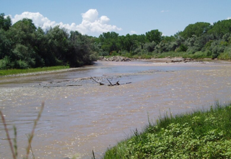 The Rio Grande as it flows through the Española Valley project area.