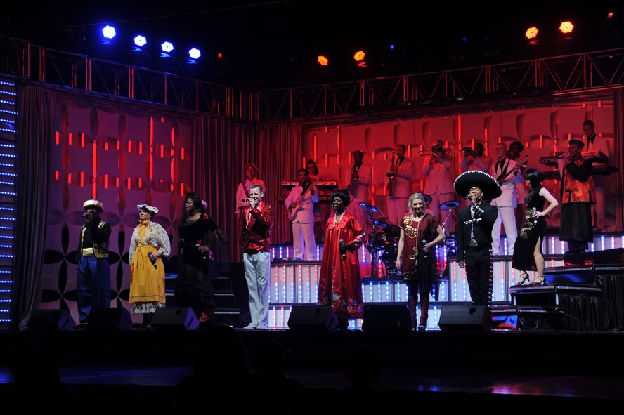 KIRTLAND AFB, N.M. – Tops in Blue performs May 30 at Popejoy Hall. One of the most widely traveled entertainment groups, Tops in Blue will be on tour until February 2013. (Photo by Ken Moore)