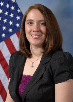 Amanda Chastain, 22nd Civil Engineer Squadron spouse at McConnell Air Force Base, Kan., has been named the 2012 Joan Orr Air Force Spouse of the Year. The award, sponsored by the Air Force Association, recognizes spouses of military members for their significant contributions to the Air Force. (courtesy photo)