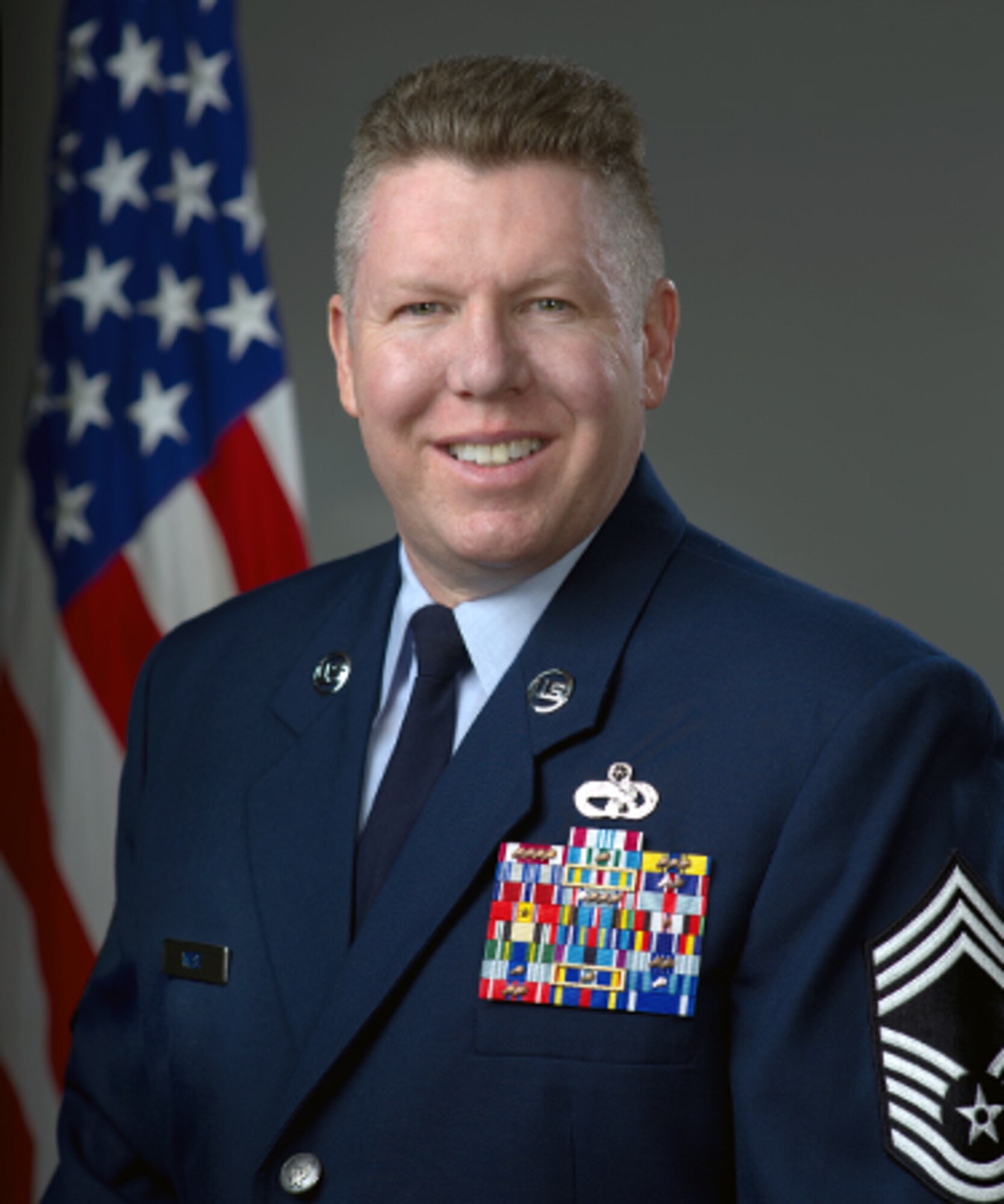 Chief Master Sgt. Richard West, 60th Aerial Port Squadron superintendent