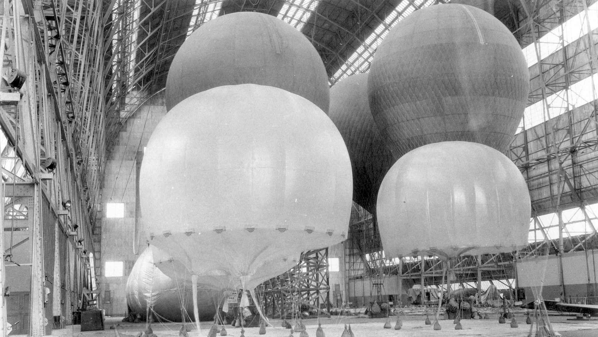 Balloons in Hangar, August 1923