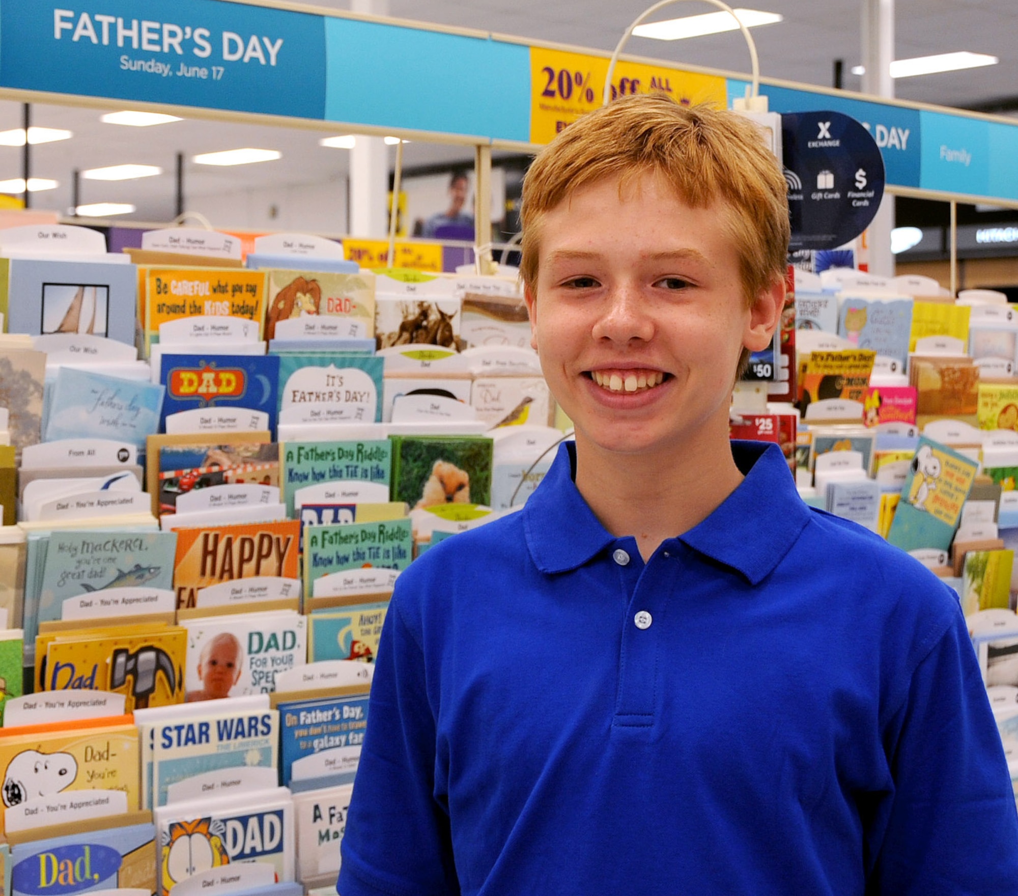 Zachary Grames, 11, son of Senior Master Sgt. Derrick Grames, 2nd Maintenance Squadron

"Father's Day is a time to spend with my dad and enjoy the time that he is here. This year we will probably throw the ball and go out to eat. As long as my dad is home and not deployed, Father's Day is always memorable to me." (U.S. Air Force photo/La'Shanette V. Garrett)(RELEASED)
