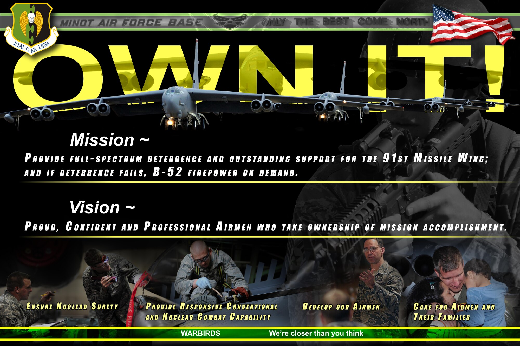 Team Minot's new Mission Vision poster (U.S. Air Force graphic/Tech. Sgt. Mark Bell)