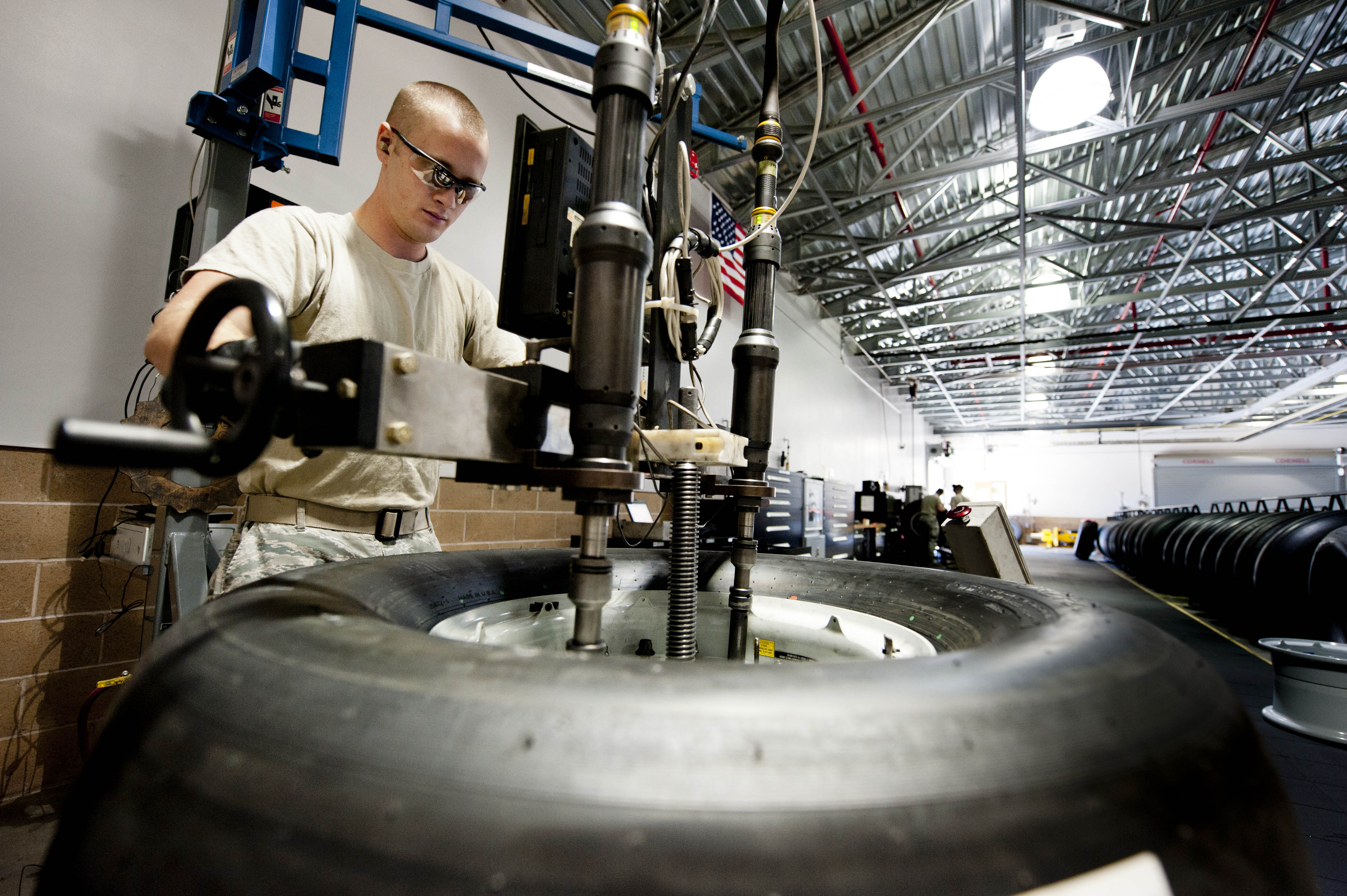 Wheel and Tire shop keeps planes rolling > Travis Air Force Base > Display