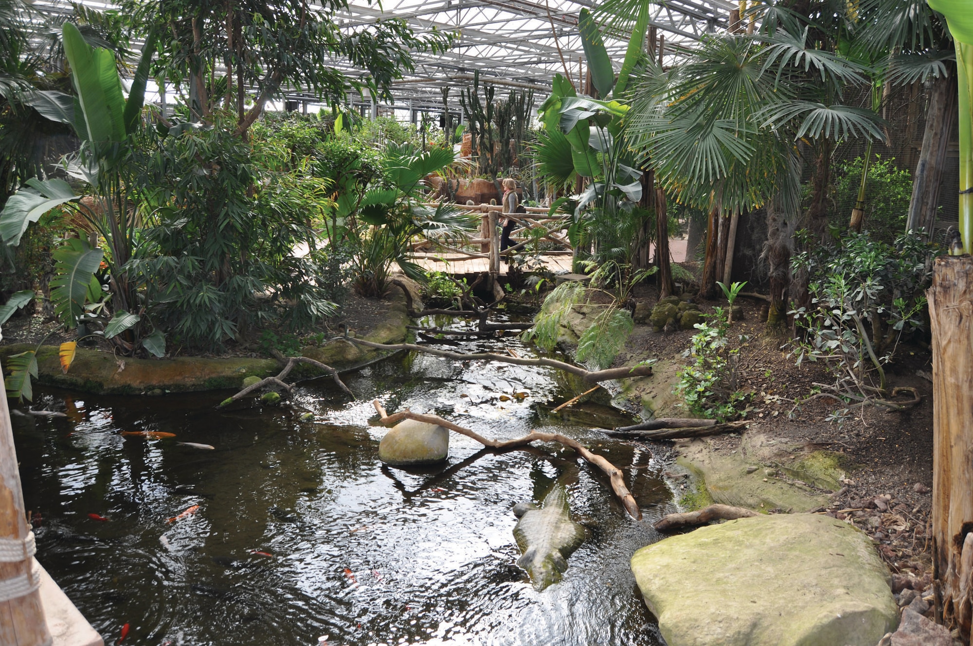 The Oasis, a 7,000 square meter greenhouse, features a variety of exotic animals and plants, a restaurant, playground and suspension bridge.(U.S. Air Force photo/Tech. Sgt. Lindsey Maurice)