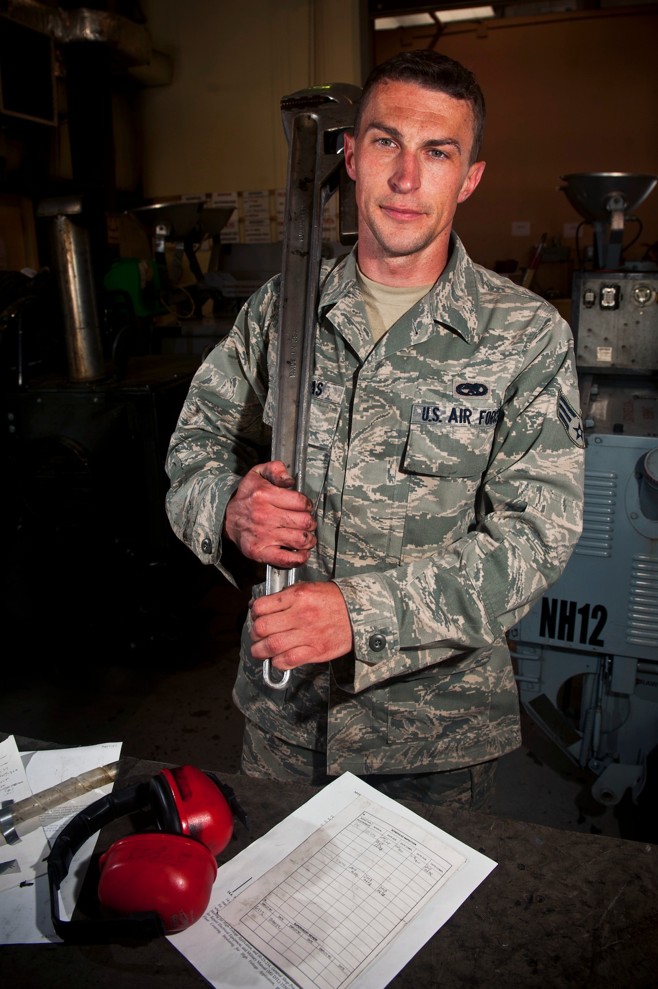 Senior Airman Corey Douglas is a 376th Expedtionary Aircraft Maintenance Squadron aerospace ground equipment journeyman deployed out of Fairchild Air Force Base, Wash. Douglas is a native of Denver.