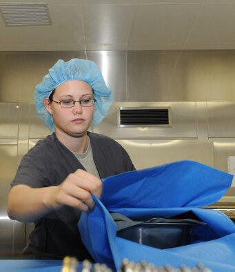 U.S Air Force Senior Airman April Bolin, 35th Medical Group surgical technician, is this week’s spotlight Airman at Misawa Air Base, Japan. Bolin was chosen for her hard work and dedication. Last month, Bolin performed over five C-sections to women in labor. (U.S. Air Force photo by Airman Kenna Jackson/Released)