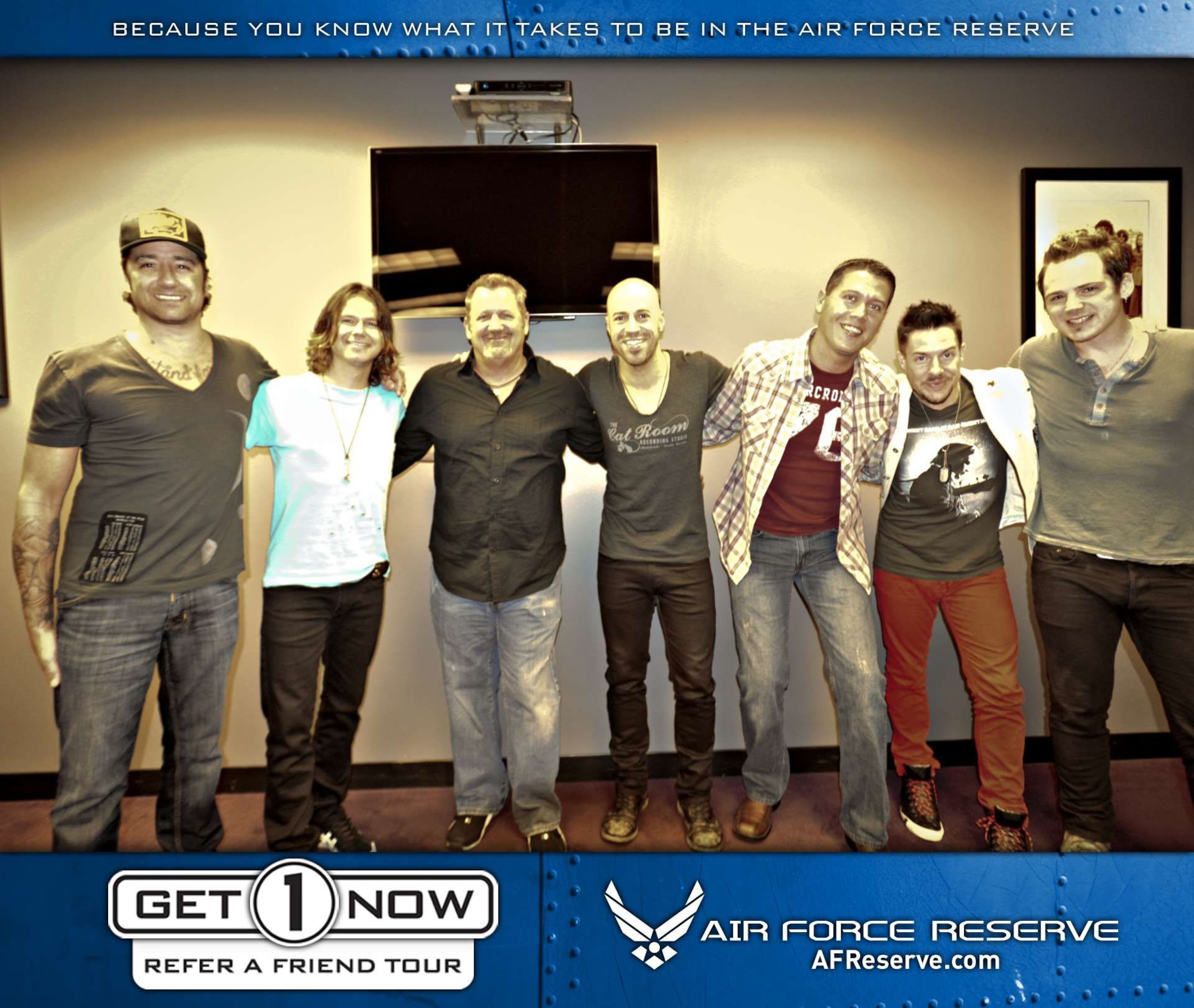 Get 1 Now program offered concert tickets to Daughtry in Los Angeles, CA on May 30, 2012, for those who referred a friend.  (U.S. Air Force photo)
