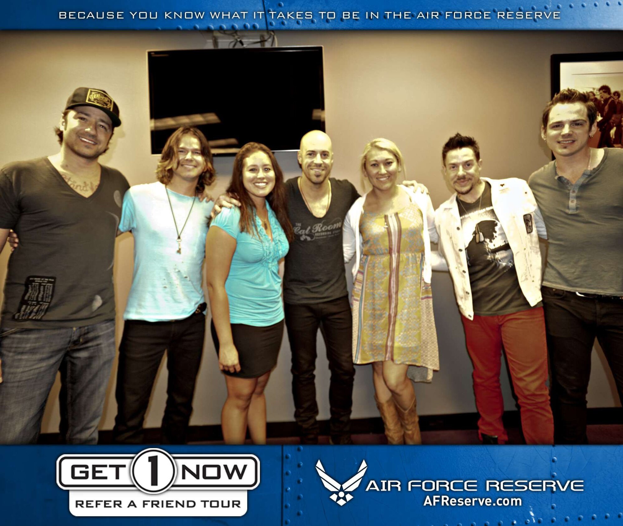 Get 1 Now program offered concert tickets to Daughtry in Los Angeles, CA on May 30, 2012, for those who referred a friend.  (U.S. Air Force photo)
