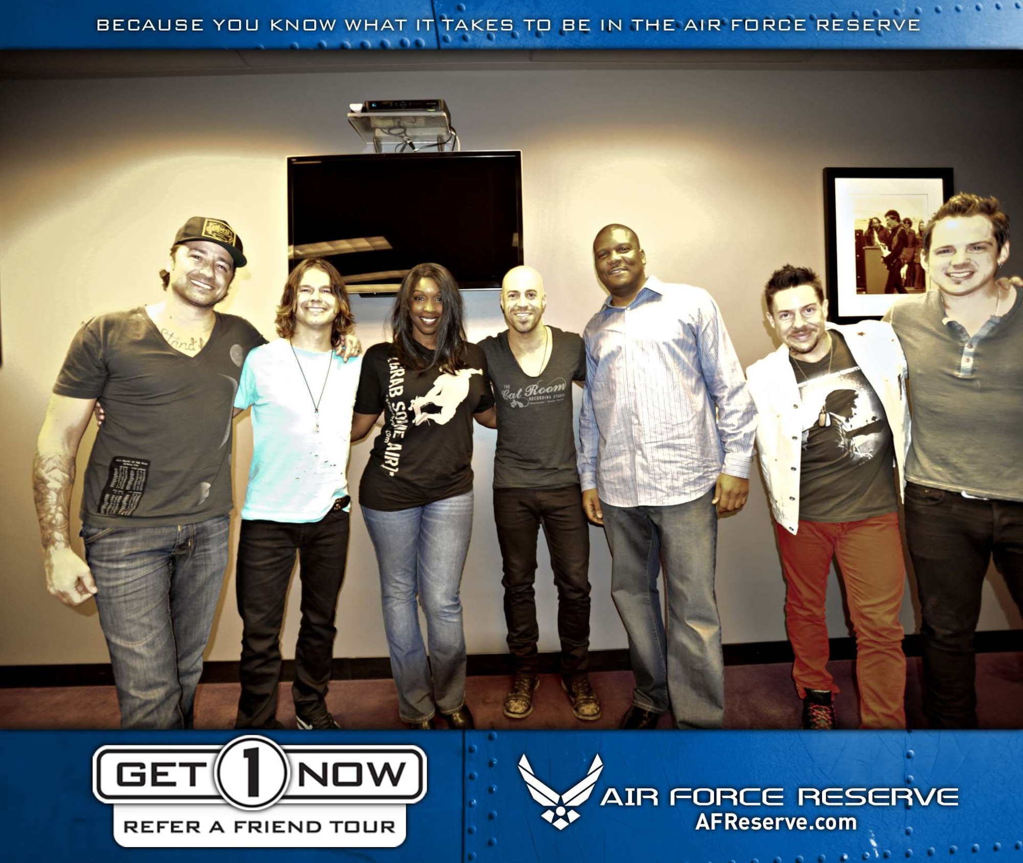 Get 1 Now program offered concert tickets to Daughtry in Los Angeles, CA on May 30, 2012, for those who referred a friend.  (U.S. Air Force photo)
