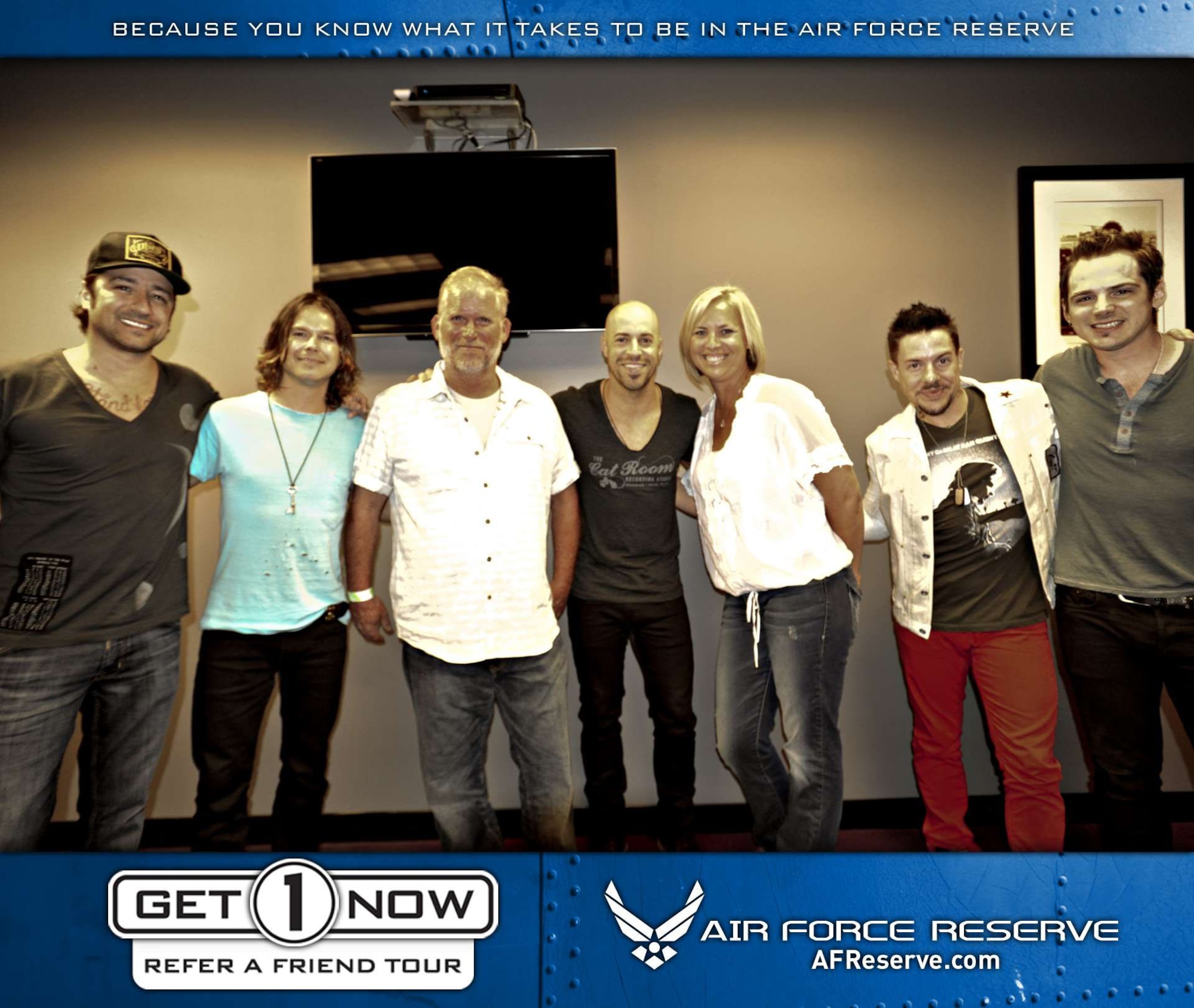 Get 1 Now program offered concert tickets to Daughtry in Los Angeles, CA on May 30, 2012, for those who referred a friend.  (U.S. Air Force photo)

