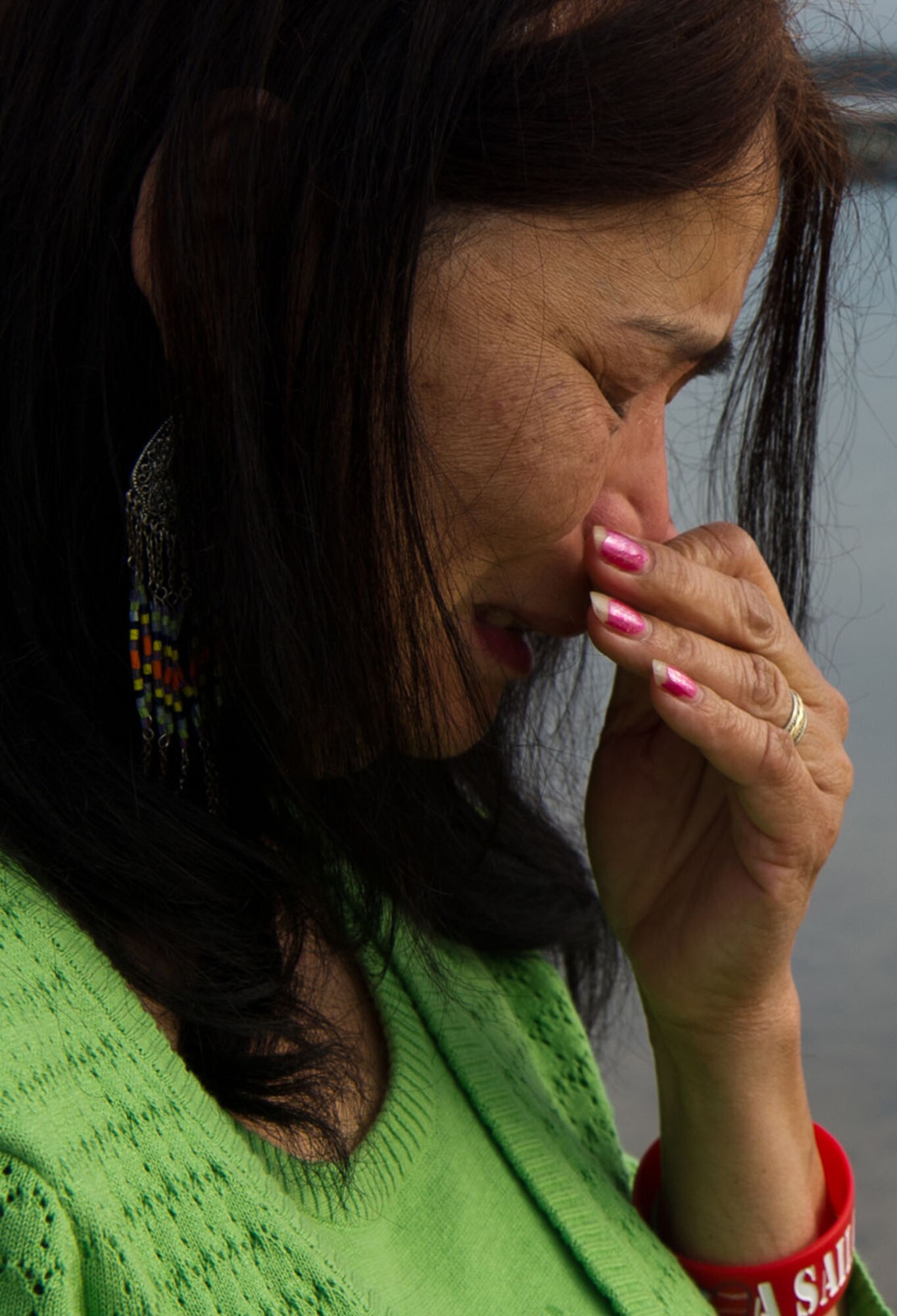 Loida says she still has nightmares about the day her grandson drowned. She said there are triggers that bring both happy memories and dark ones. She often visits his grave site. “If I could trade places with him, I would,” she said. (Photo by Tech. Sgt. Samuel Bendet)