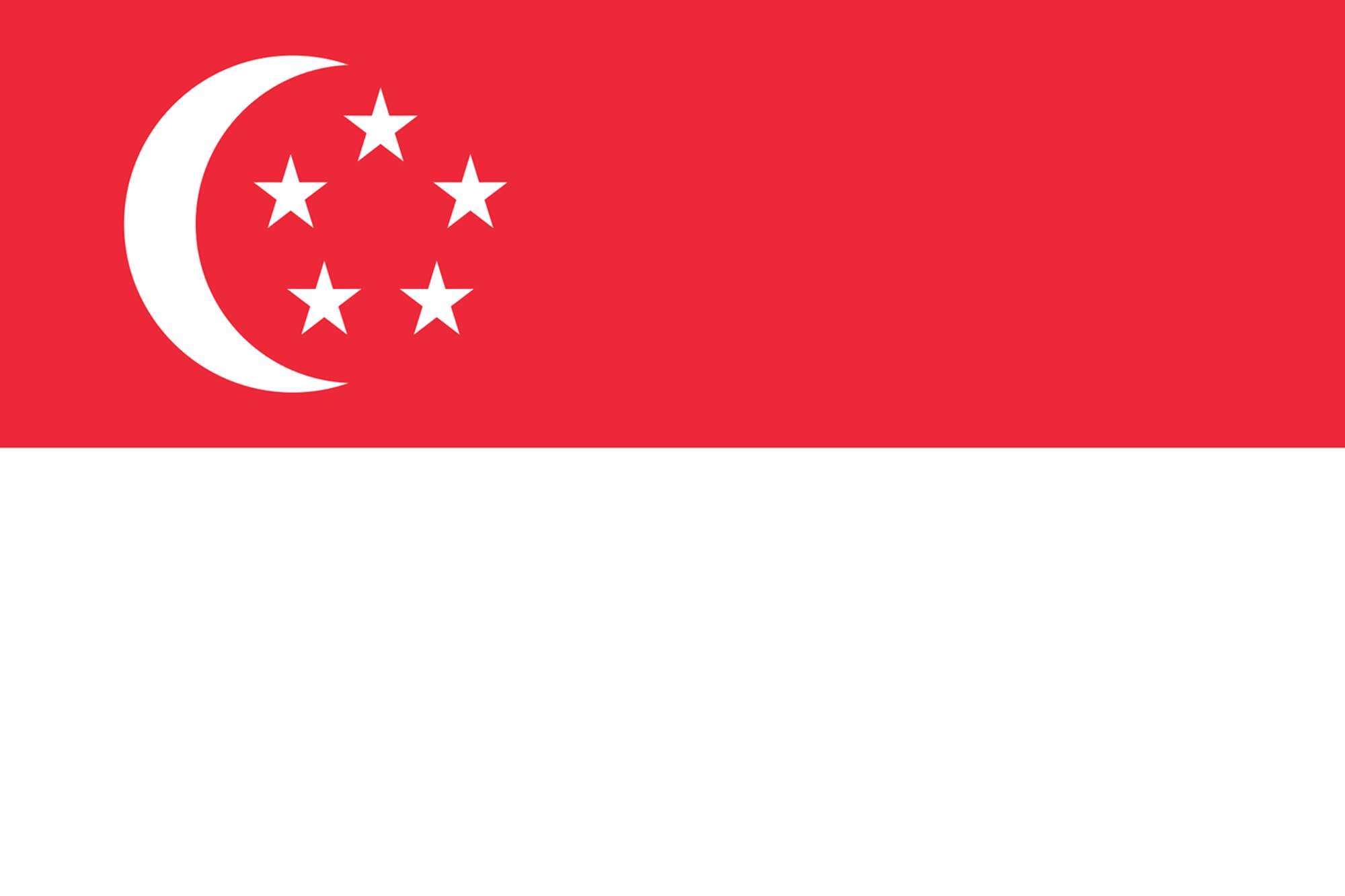 The Republic of Singapore Flag (©RF/NOVA)