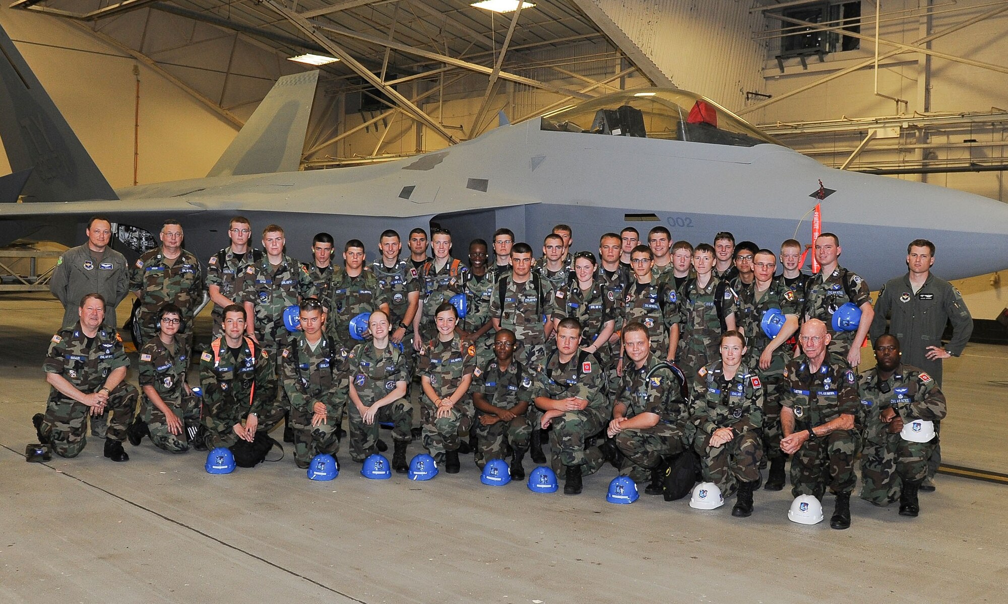 The Civil Air Patrol, an official Auxiliary of the United States Air Force, recently visited Tyndall Air Force Base. The members, all volunteers, went through the Air Force Civil Engineering Academy.  It is one of 32 different special activities that CAP cadets can participate in during the summer months. AFCEA introduces cadets from 15 to 20 years old, from all over the United States, to Air Force civil engineering utilizing a modification of the same course that all Air Force Second Lieutenant civil engineers are required to take. The cadets are exposed to engineering, heavy equipment, electrical, utilities, structures, fire and rescue, power production, and explosive ordinance disposal.  They do this through lecture and hands on work. This year, of the more than 66,000 members nationwide, 32 cadets completed the program. The CAP’s mission is Emergency Services, Aerospace Education and the Cadet Program. (U.S. Air Force photo by Chris Cokeing)