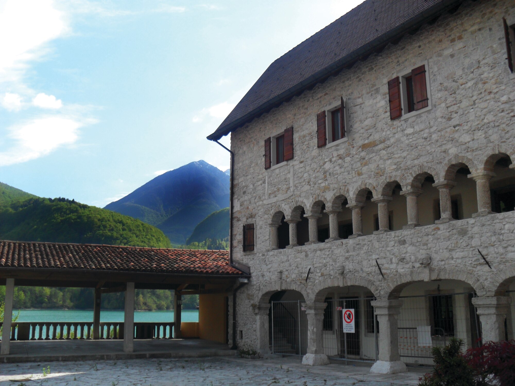 The Palazzo Centi in the center of the village of Barcis is a great example of the gorgeous architecture seen throughout the town.(U.S. Air Force photo/Senior Airman Katherine Windish)