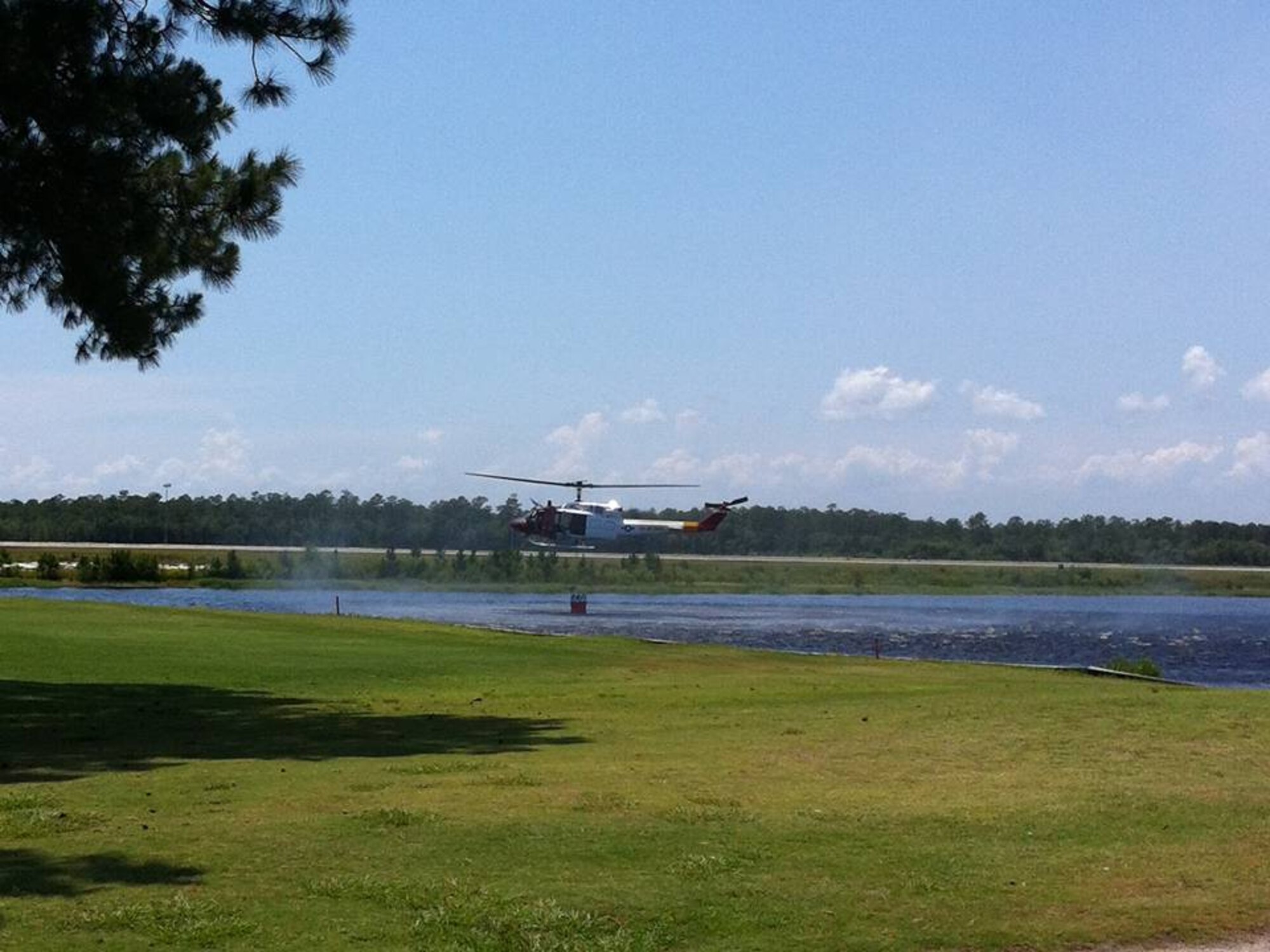 413th Flight Test Squadron Huey helps in wildfire effort. (courtesy photo)