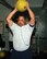 U.S. Air Force Tech. Sgt. James E. Gainey works out with the 