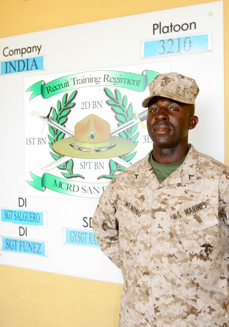 Recruit uses name as inspiration to serve Corps, country > Marine Corps ...