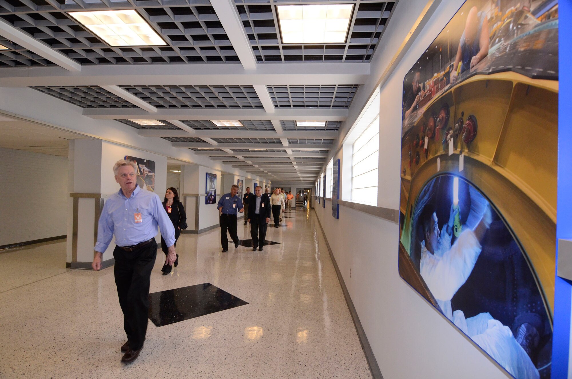 Reservists from the 439th Airlift Wing, Westover Air Reserve Base, along with civilian employers spent a couple of days visiting Dobbins and the Lockheed Martin Aeronautics Corporation, Marietta, Ga., June 14-15. (U.S. Air Force photo/Don Peek)