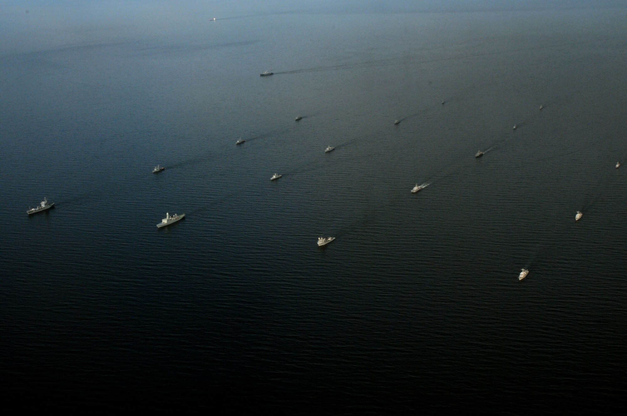 BALTIC SEA - Maritime forces from 12 countries are in formation while participating in Exercise Baltic Operations (BALTOPS) 2012. This is the 40th iteration of BALTOPS, a maritime exercise intended to improve interoperability with partner nations by conducting realistic training at sea. (U.S. Navy photo by Mass Communication Specialist Seaman Brian T. Glunt/Released)