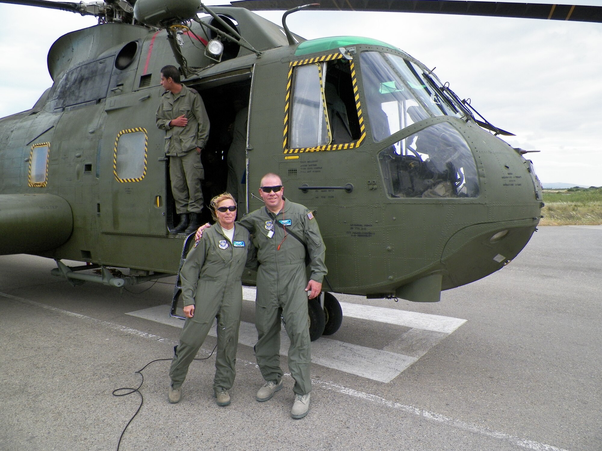 Maj. Janice Weixelman and 1st Lt. Shane Ryan, 187th Aeromedical Evacuation Squadron flight surgeon and flight nurse, traveled to Bizerte, Tunisia, May 22-24 to participate in the Medlite 2012 exercise. The purpose of this exercise was to help the Tunisian medical military personnel train for aeromedical evacuation of large casualty events.