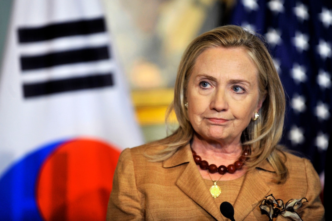 U.S. Secretary Of State Hillary Rodham Clinton Addresses The Media ...