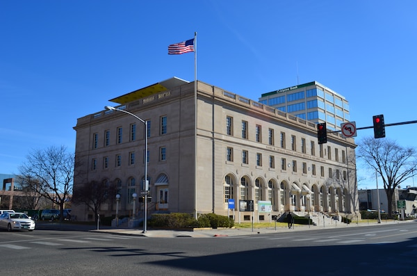 GRAND JUNCTION, Colo. — The Wayne N. Aspinall Federal Building here, shown March 23, 2012. The U.S. Army Corps of Engineers Sacramento District's regulatory office is located in the historic building, built in 1918, which is currently undergoing renovations by the U.S. General Services Administration to reach a net zero energy rating.