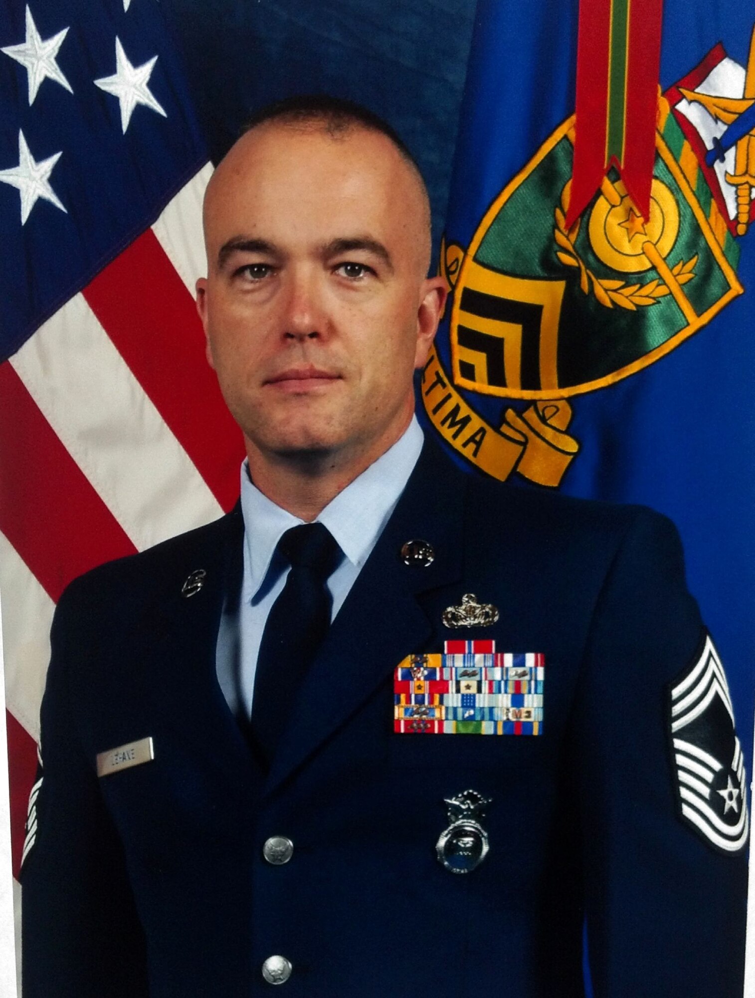 WARNER ROBINS, Ga. - Chief Master Sgt. Timothy Lehane, an Individual Reservist, made history when he graduated from the U.S. Army Sergeants Major Academy June 22 at Fort Bliss, Texas. Lehane, a Security Forces Manager for the 673rd Security Forces Squadron, Joint Base Elmendorf-Richardson, Alaska, became the first Air Force Reservist to graduate from the 10-month academy. (Courtesy photo)